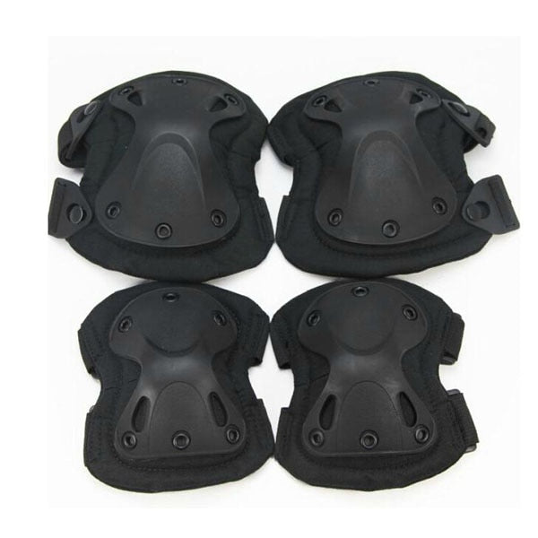 4 pcs Durable Outdoor Sports Tactical Adult Unisex Knee and Elbow Protective Pads